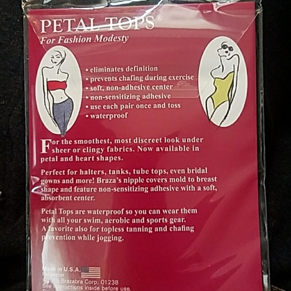 Braza Triple pack of 5 pr of disposable Petal Tops..NWT - Picture 4 of 4